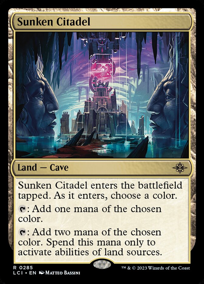 Magic-kaart Sunken Citadel LCI-285 uit The Lost Caverns of Ixalan (Rare)