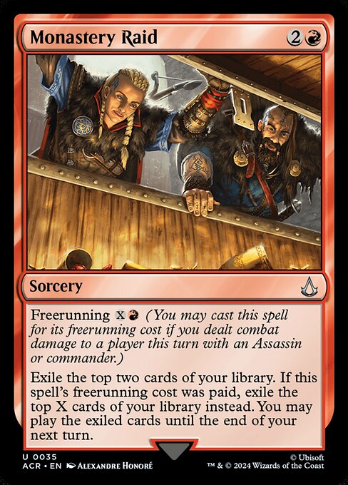 Monastery Raid – Universes Beyond: Assassin's Creed (ACR-35) Magic: The Gathering card Hauptbild