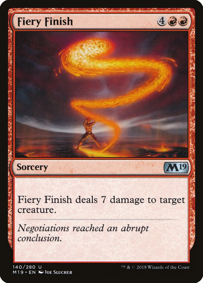 Fiery Finish - Core 2019 (Uncommon) [M19-140]