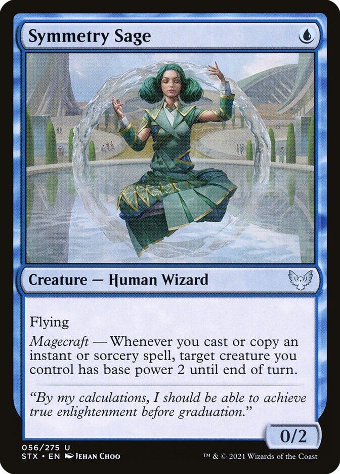 Magic-kaart Symmetry Sage STX-56 uit Strixhaven: School of Mages (Uncommon)