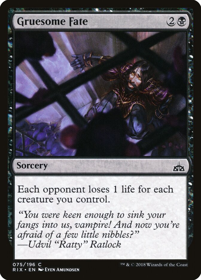 Gruesome Fate - Rivals of Ixalan (Common) [RIX-75]