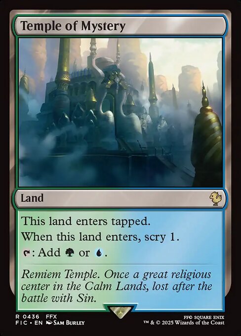 Temple of Mystery – Final Fantasy Commander (FIC-436) Magic: The Gathering card | LC-REM-20260804-15339679220044-3ede4ff9-b0f6-4075-b7ad-3ec90497d0f6