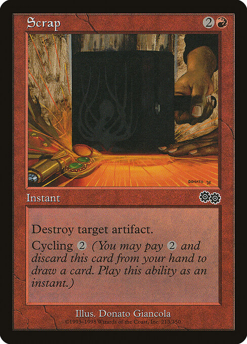 Scrap – Urza's Saga (USG-213) Magic: The Gathering card Imagen principal del producto