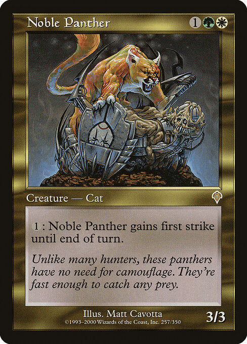 Noble Panther – Invasion (INV-257) Magic: The Gathering card