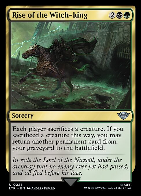 Rise of the Witch-king – The Lord of the Rings: Tales of Middle-earth (LTR-221) Magic: The Gathering card
