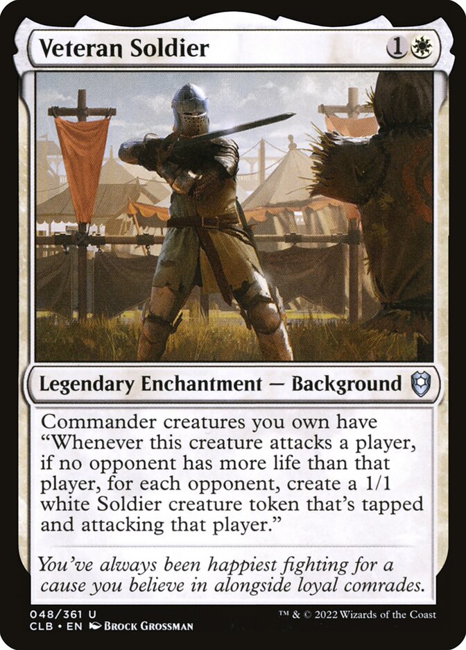 Veteran Soldier - Commander Legends: Battle for Baldur's Gate (Uncommon) [CLB-48] Imagen principal del producto