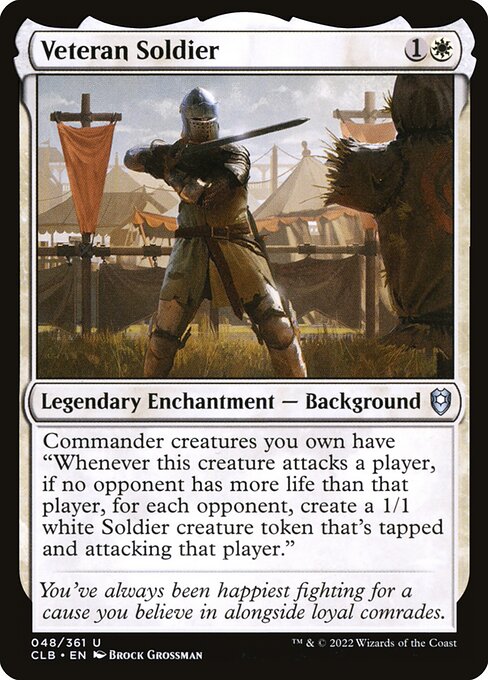 Veteran Soldier – Commander Legends: Battle for Baldur's Gate (CLB-48) Magic: The Gathering card | LC-REM-20260804-15150920401228-3f4f074e-914e-4924-8b5e-b80b247bc341