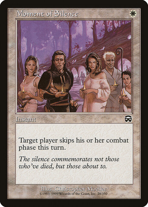 Moment of Silence – Mercadian Masques (MMQ-28) Magic: The Gathering card