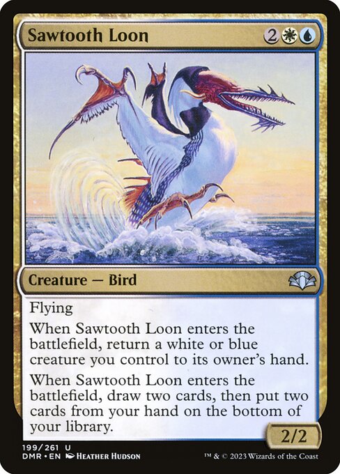Sawtooth Loon – Dominaria Remastered (DMR-199) Magic: The Gathering card Immagine principale del prodotto