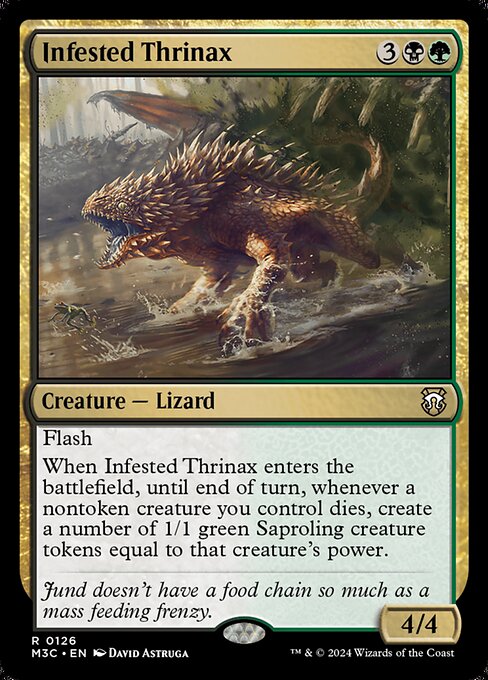 Infested Thrinax – Commander: Modern Horizons 3 (M3C-126) Magic: The Gathering card Immagine principale del prodotto