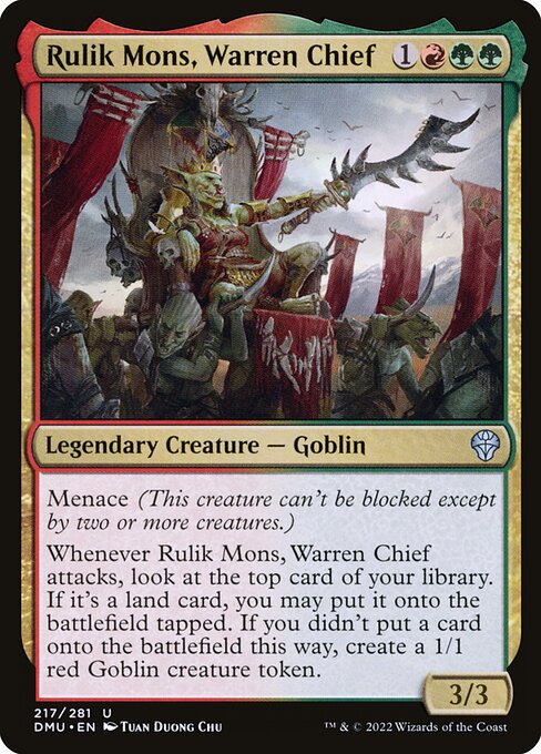Rulik Mons, Warren Chief – Dominaria United (DMU-217) Magic: The Gathering card