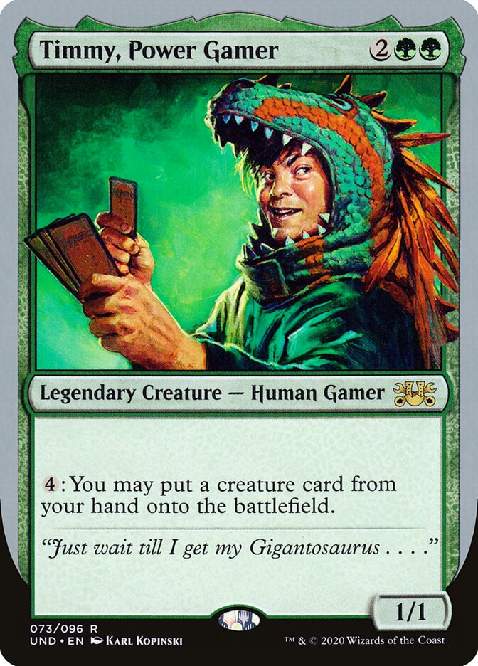 Magic-kaart Timmy, Power Gamer UND-73 uit Unsanctioned (Rare) Imagen principal del producto