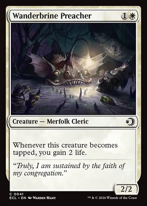 Wanderbrine Preacher – Lorwyn Eclipsed (ECL-41) Magic: The Gathering card | LC-REM-20260804-15546825572684-3fc3f5f2-5a83-4358-8f23-42f26f345140