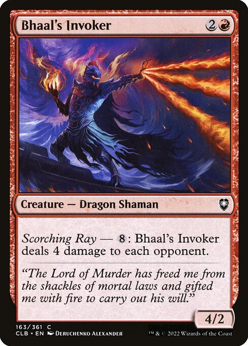 Bhaal's Invoker – Commander Legends: Battle for Baldur's Gate (CLB-163) Magic: The Gathering card