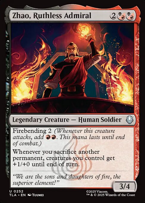 Zhao, Ruthless Admiral – Avatar: The Last Airbender (TLA-252) Magic: The Gathering card | LC-REM-20260804-15573201453388-3fd48a57-b0bb-4177-a0f3-bd317a179cbe