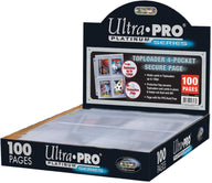 Ultra Pro 4-pocket Secure Platinum Page voor toploaders – doos van 100