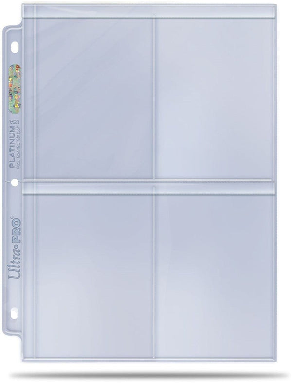 4 Pocket Secure Platinum Page voor Toploaders (100 stuks) 0074427158484