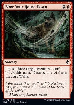 Blow Your House Down - Throne of Eldraine (Common) [ELD-114] Hauptbild