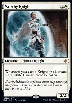 Worthy Knight - Throne of Eldraine (Rare) [ELD-36] Hover Image