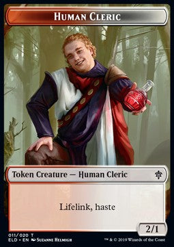 Human Cleric Token (Red and White 2/1) - Throne of Eldraine: Extras (Token) [XELD-T11]