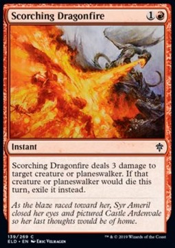Scorching Dragonfire - Throne of Eldraine (Common) [ELD-139] Hover Image