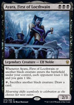 Ayara, First of Locthwain - Throne of Eldraine (Rare) [ELD-75] Hover Image
