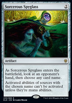 Sorcerous Spyglass - Throne of Eldraine (Rare) [ELD-233] Hover Image