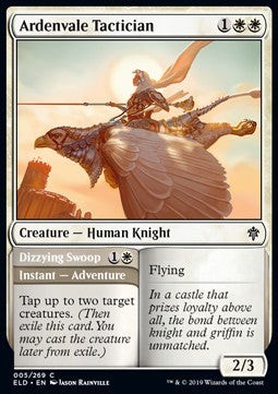 Ardenvale Tactician // Dizzying Swoop - Throne of Eldraine (Common) [ELD-5] Hauptbild