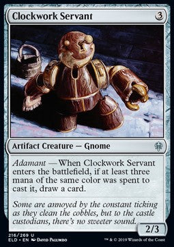 Clockwork Servant - Throne of Eldraine (Uncommon) [ELD-216] Hauptbild