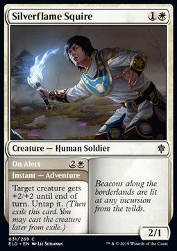 Silverflame Squire // On Alert - Throne of Eldraine (Common) [ELD-31] Hover Image