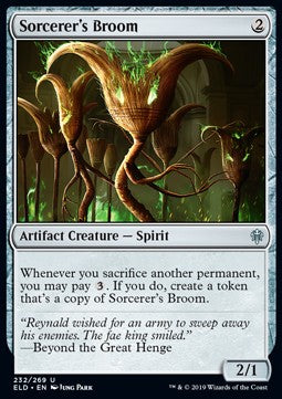 Sorcerer's Broom - Throne of Eldraine (Uncommon) [ELD-232]