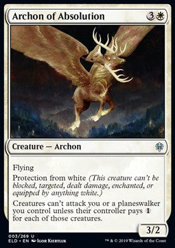 Archon of Absolution - Throne of Eldraine (Uncommon) [ELD-3] Hover Image