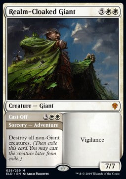 Realm-Cloaked Giant // Cast Off - Throne of Eldraine (Mythic) [ELD-26] Hover Image