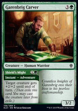 Garenbrig Carver // Shield's Might - Throne of Eldraine (Common) [ELD-156]