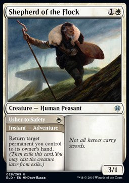 Shepherd of the Flock // Usher to Safety - Throne of Eldraine (Uncommon) [ELD-28] Hauptbild