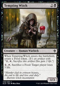 Tempting Witch - Throne of Eldraine (Common) [ELD-108] Hoofdafbeelding