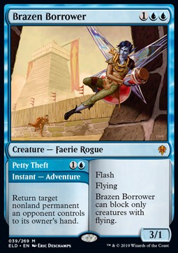 Brazen Borrower // Petty Theft - Throne of Eldraine (Mythic) [ELD-39] Hauptbild