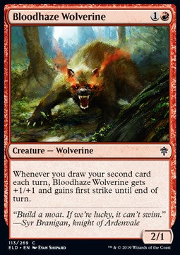 Bloodhaze Wolverine - Throne of Eldraine (Common) [ELD-113] Hauptbild