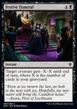Festive Funeral - Throne of Eldraine (Common) [ELD-87] Hoofdafbeelding