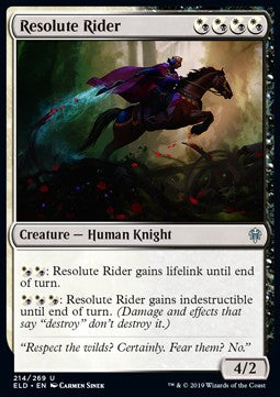 Resolute Rider - Throne of Eldraine (Uncommon) [ELD-214] Imagen principal del producto