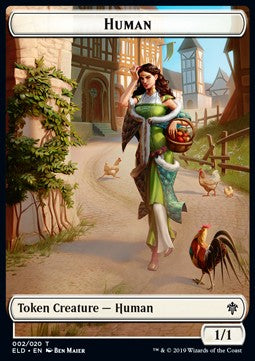 Human Token (White 1/1) - Throne of Eldraine: Extras (Token) [XELD-T02] Imagen principal del producto