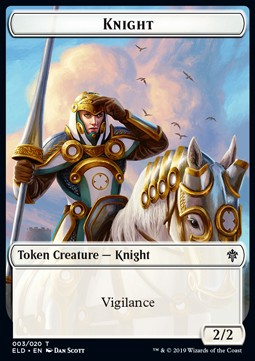 Knight Token (White 2/2 Vigilance) - Throne of Eldraine: Extras (Token) [XELD-T03] Imagen principal del producto