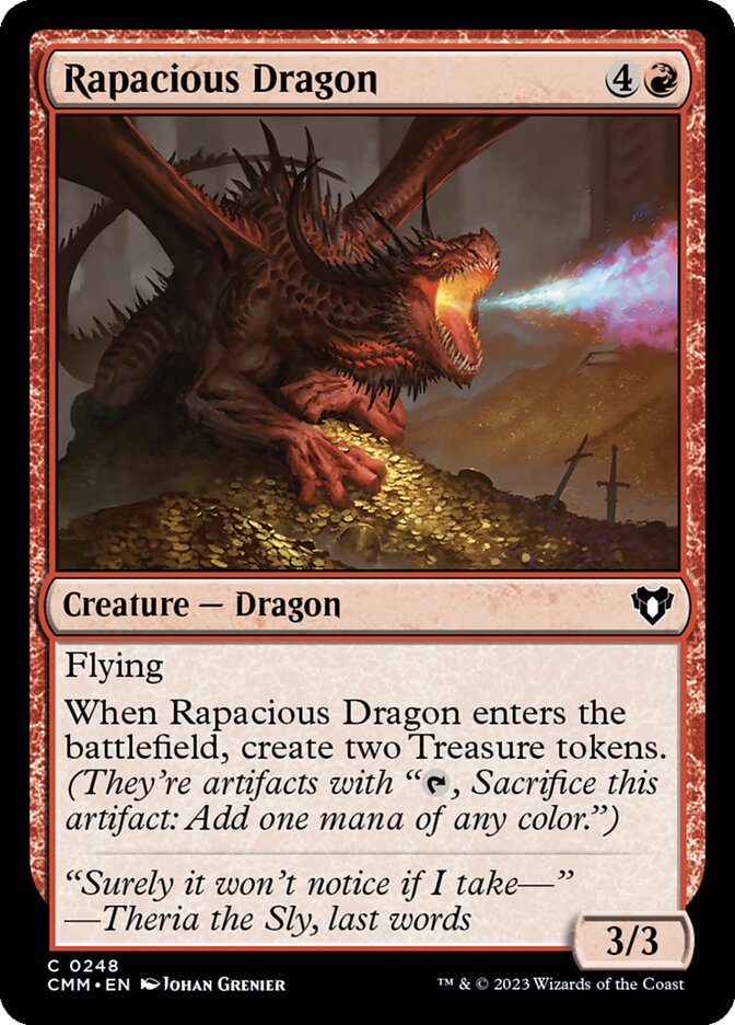 Rapacious Dragon - Commander Masters (Common) [CMM-248] Immagine principale del prodotto