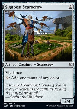 Signpost Scarecrow - Throne of Eldraine (Common) [ELD-231] Hover Image
