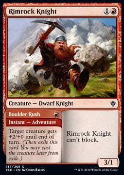 Rimrock Knight // Boulder Rush - Throne of Eldraine (Common) [ELD-137] Image principale du produit