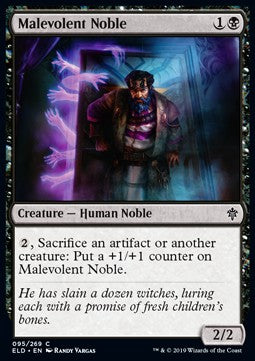 Malevolent Noble - Throne of Eldraine (Common) [ELD-95] Hoofdafbeelding