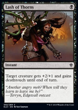 Lash of Thorns - Throne of Eldraine (Common) [ELD-92] Hoofdafbeelding