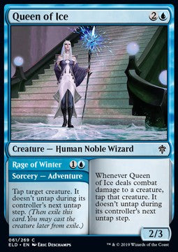 Queen of Ice // Rage of Winter - Throne of Eldraine (Common) [ELD-61] Hover Image