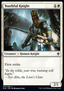 Youthful Knight - Throne of Eldraine (Common) [ELD-37] Hover Image