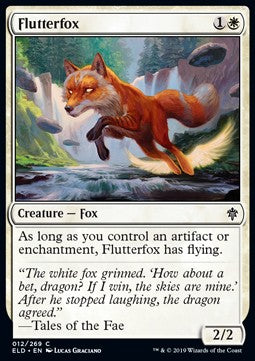 Flutterfox - Throne of Eldraine (Common) [ELD-12] Hover Image